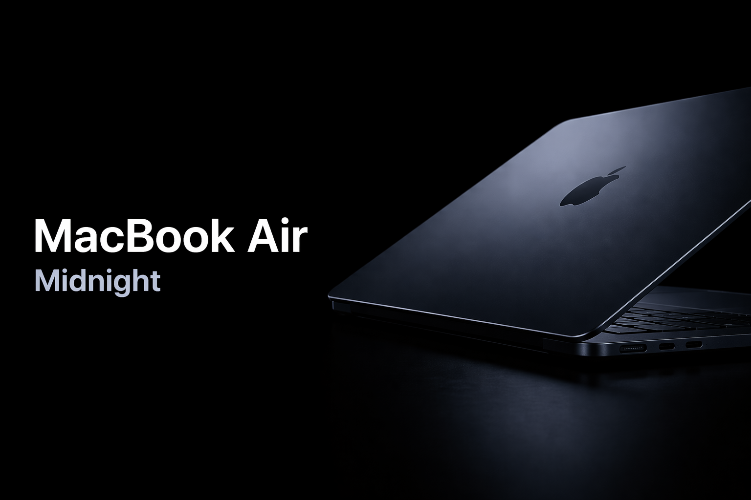 M4 MacBook Air ミッドナイトは、黒か。